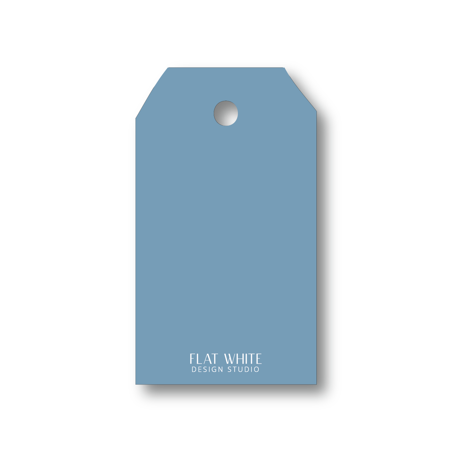 Blue and Cream Wreath Gift Tag