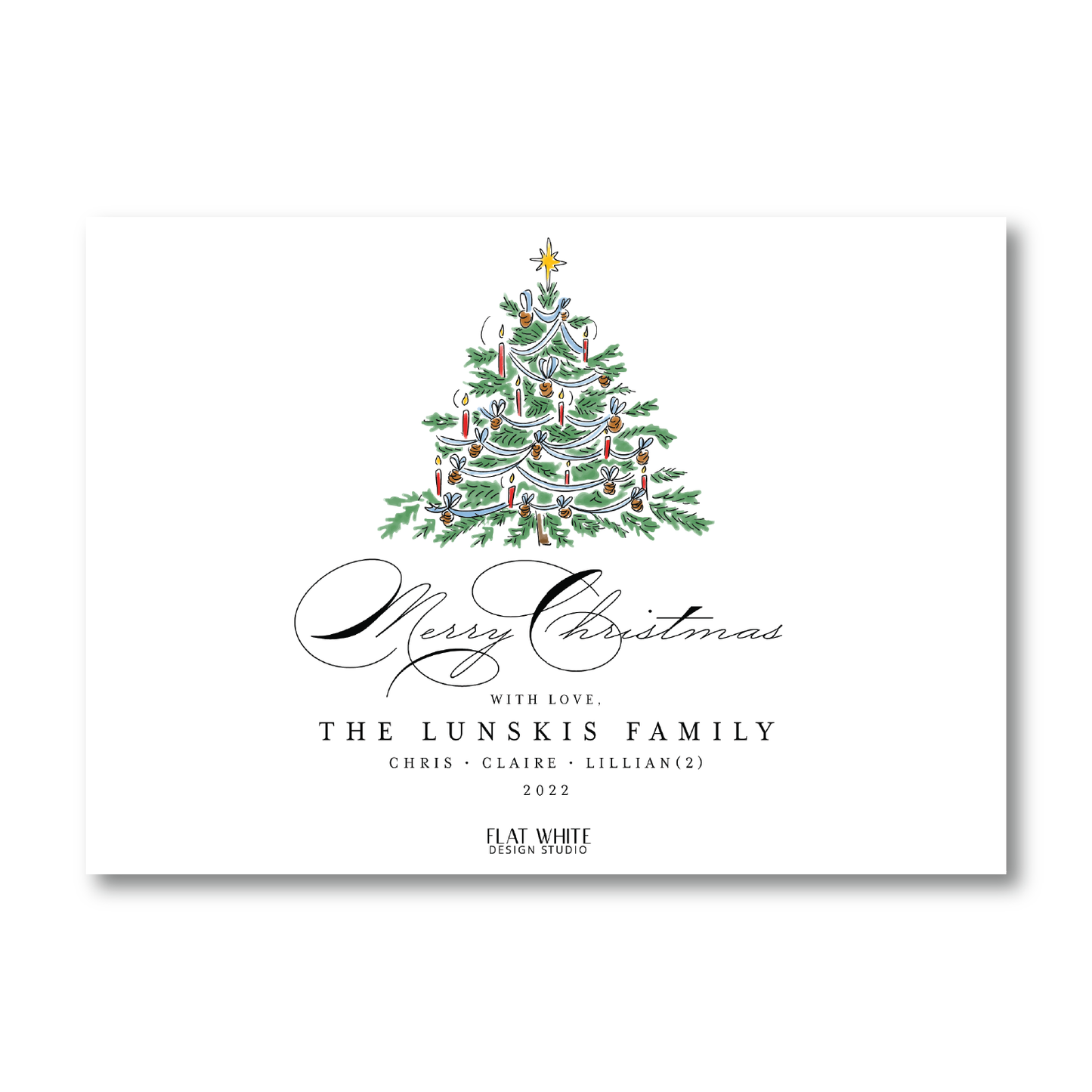 O Christmas Tree Pattern Landscape