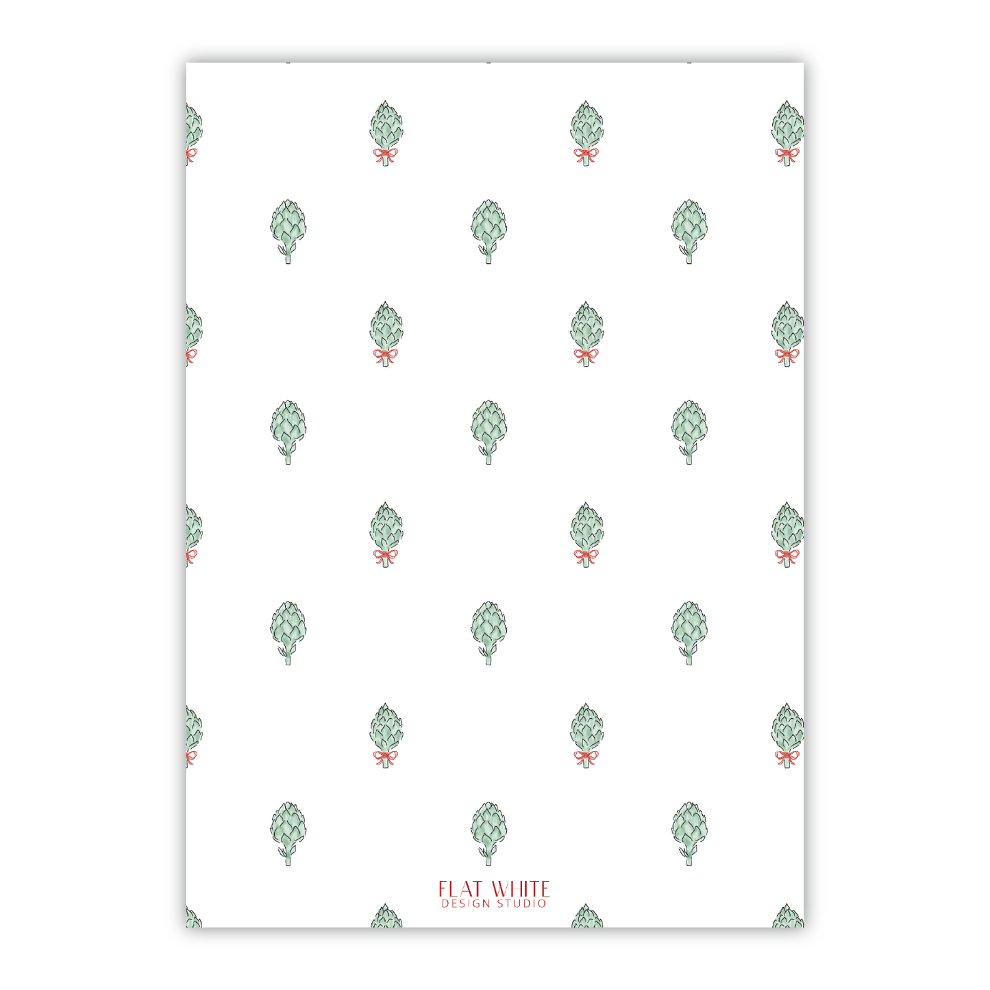 Artichoke Holiday Tree Crest Portrait