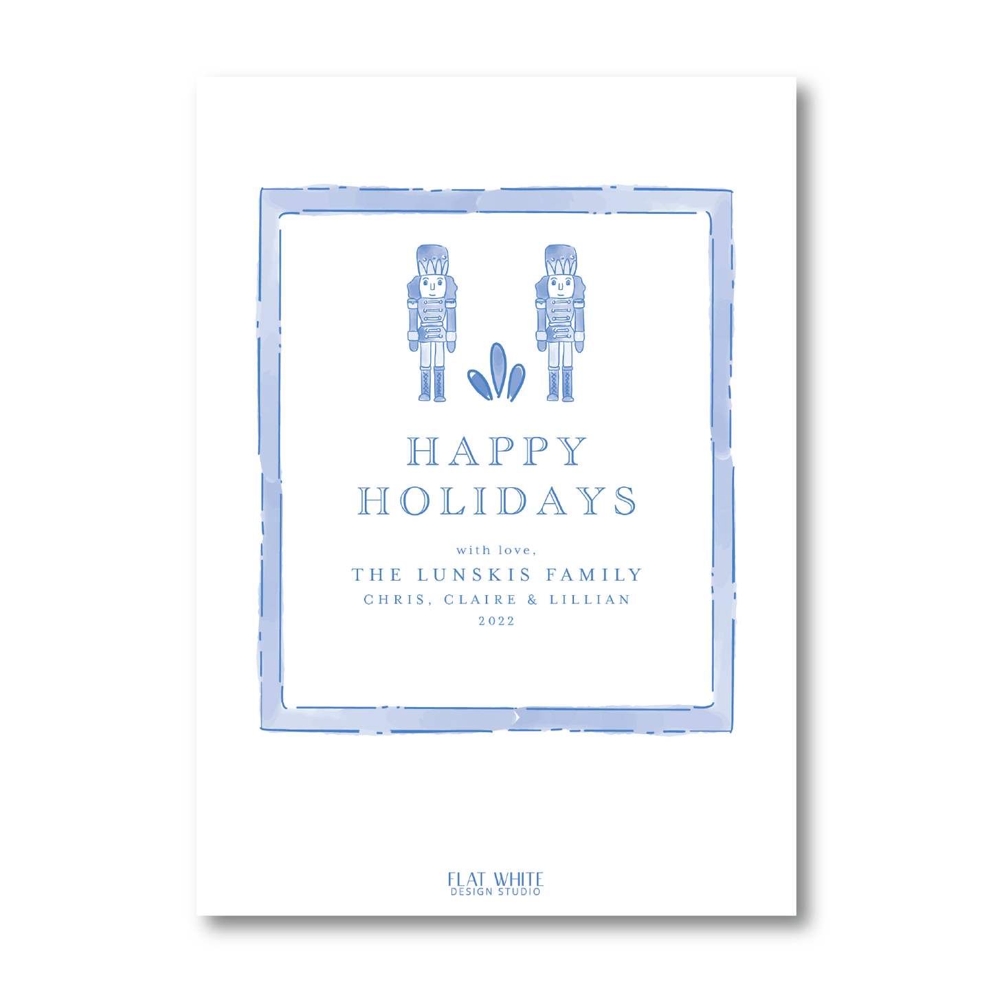 Holiday Nutcracker Pattern Portrait