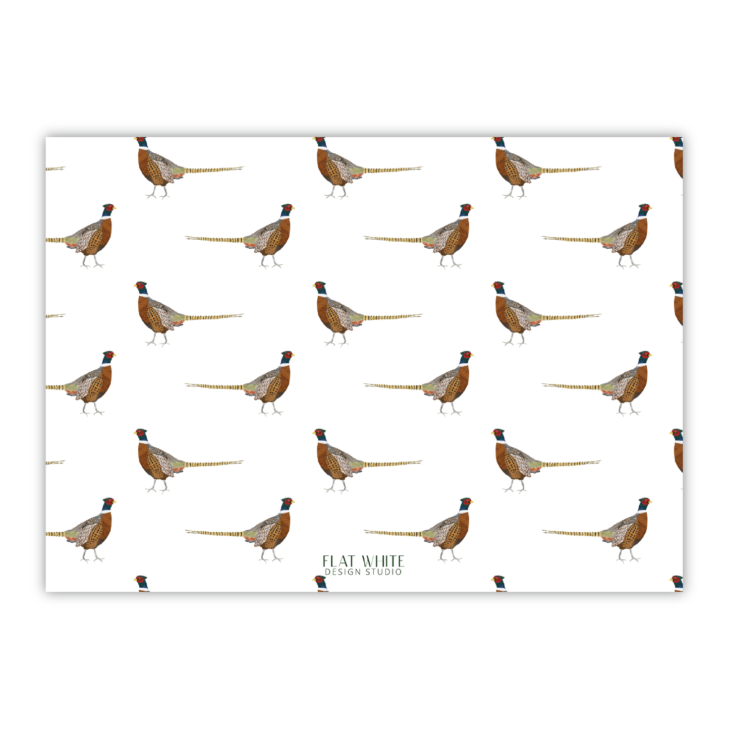 Pheasant Holiday Hunt Crest Landscape