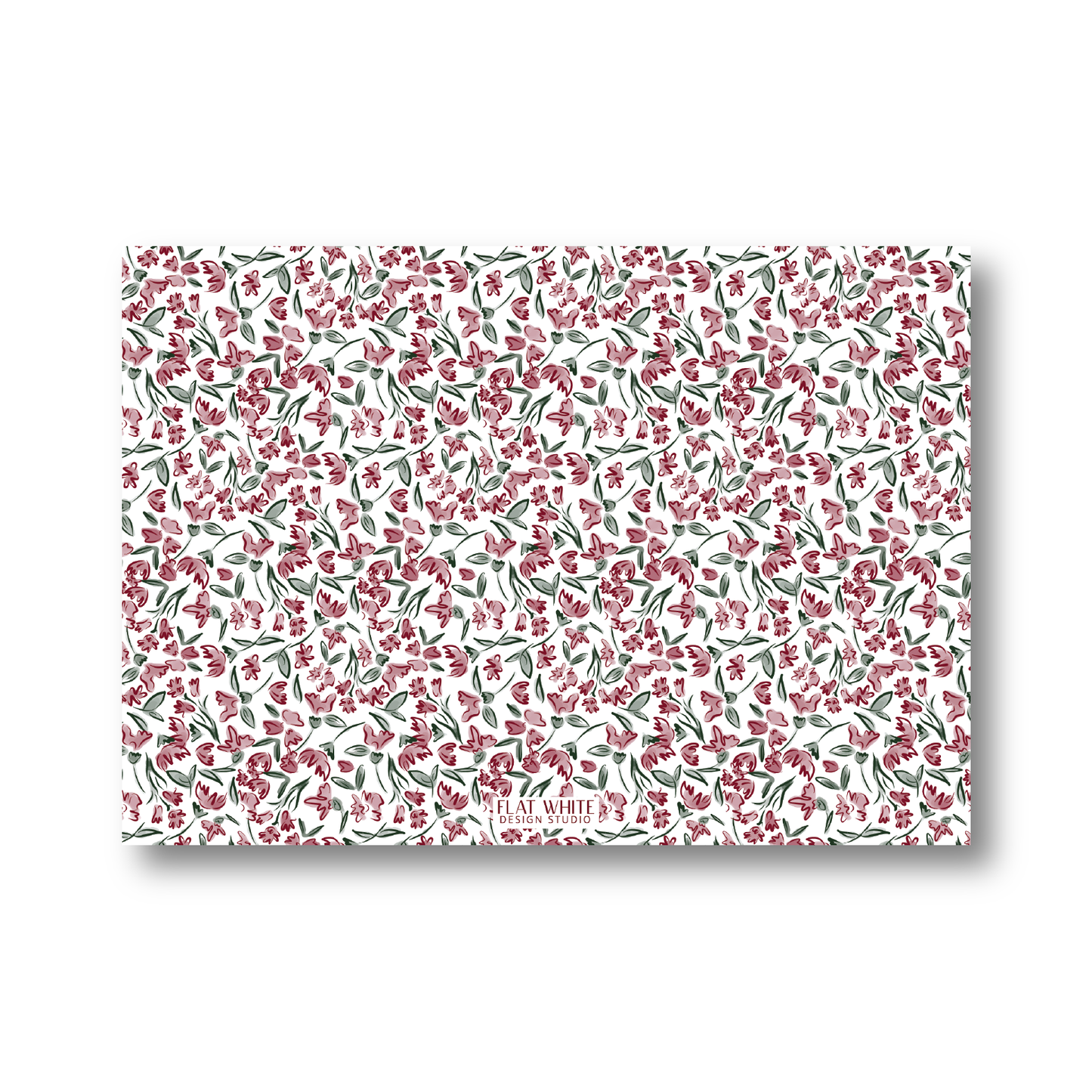 Christmas Flower Garden Landscape Crest