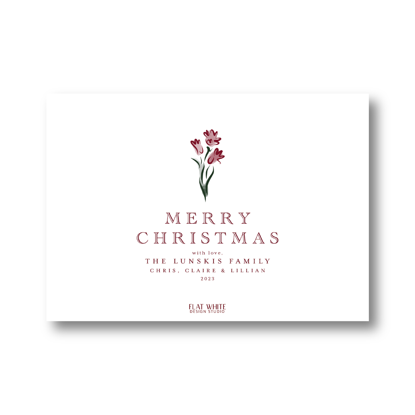 Christmas Flower Garden Pattern Landscape