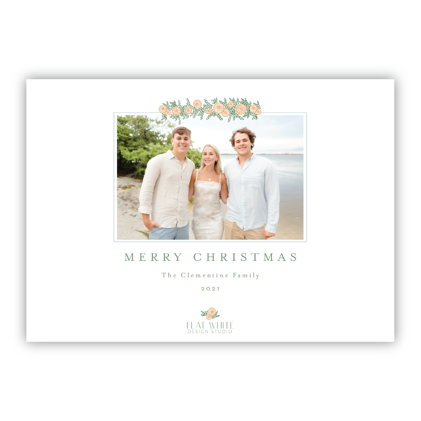 Citrus Christmas Border Landscape