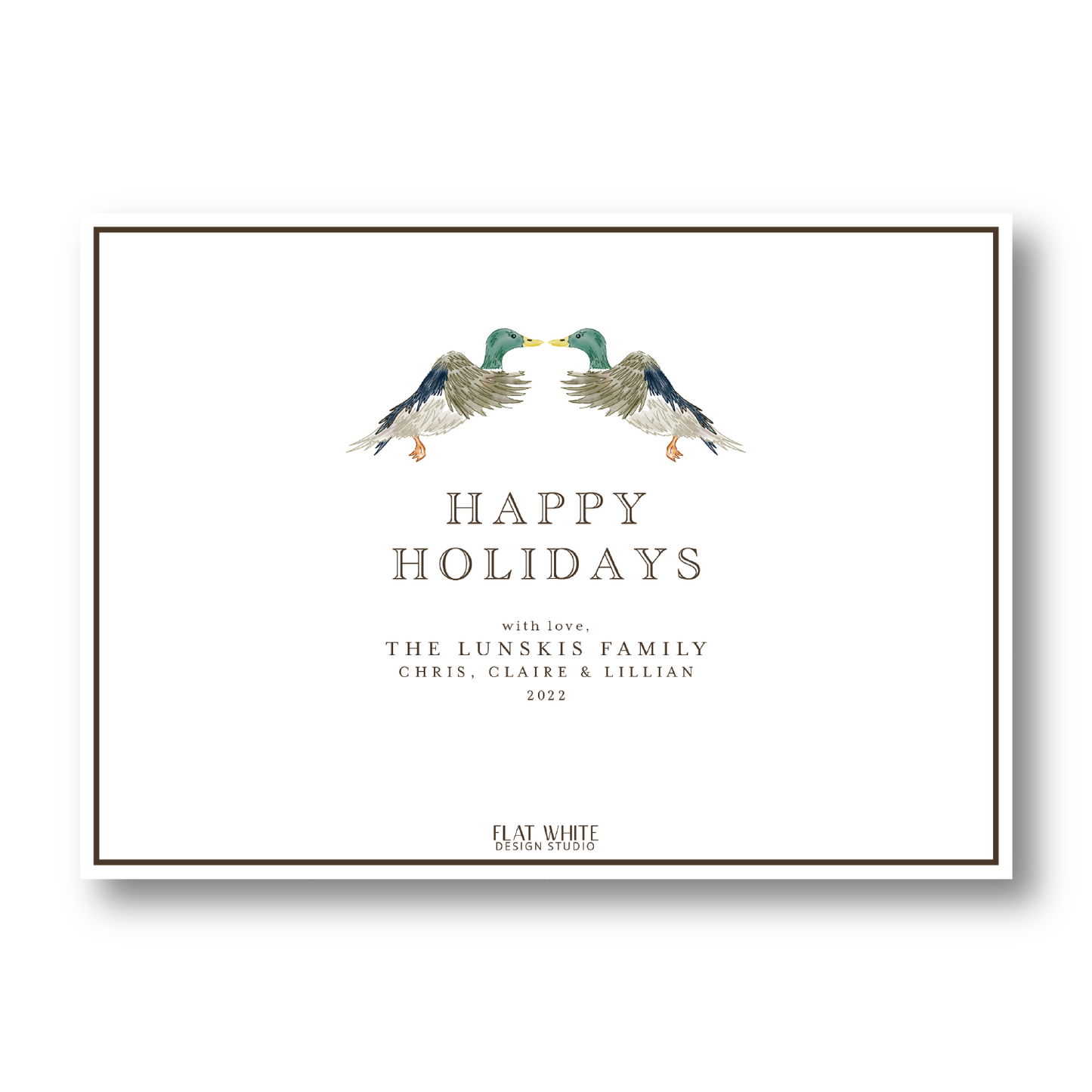 Mallard Holiday Ball Pattern Landscape