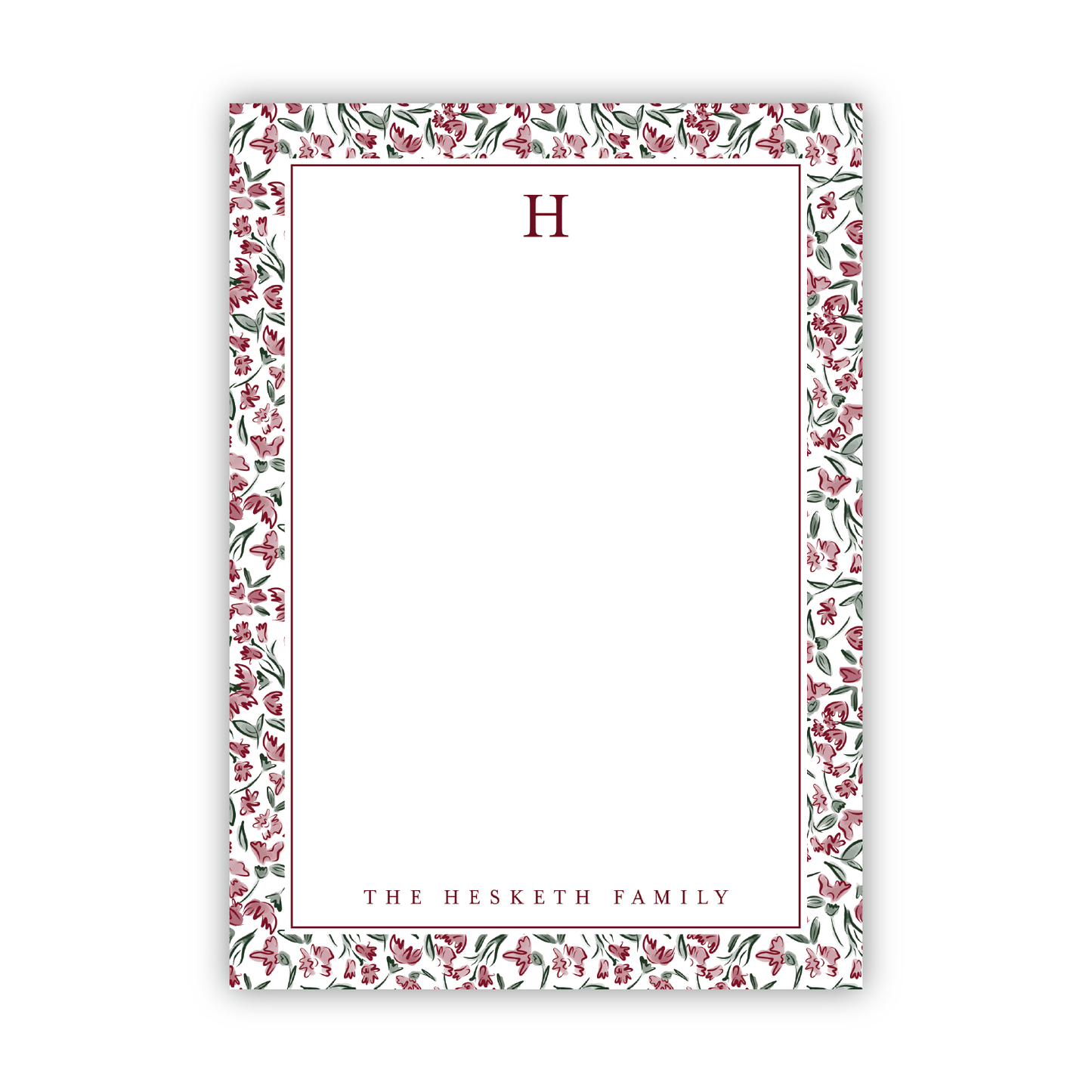 Christmas Garden Holiday Notepad