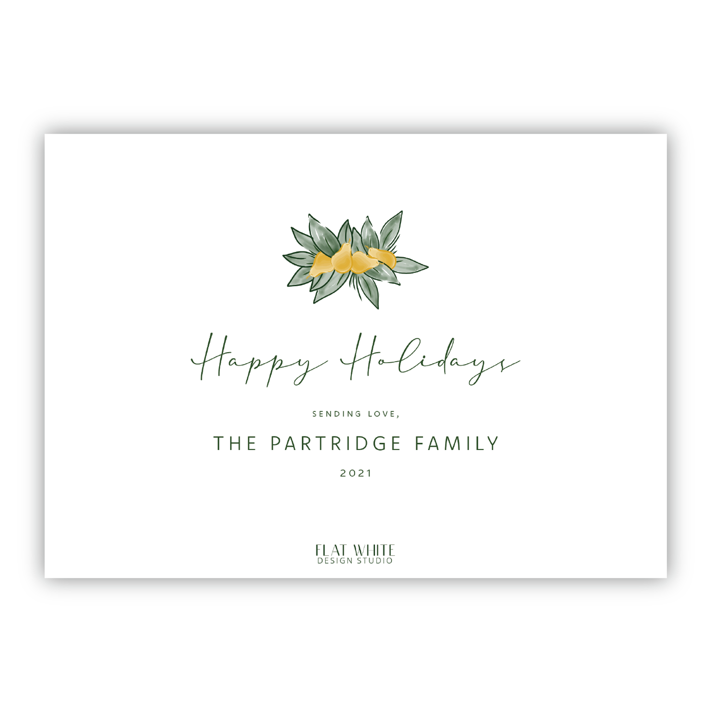 Partridge Pear Garland Landscape