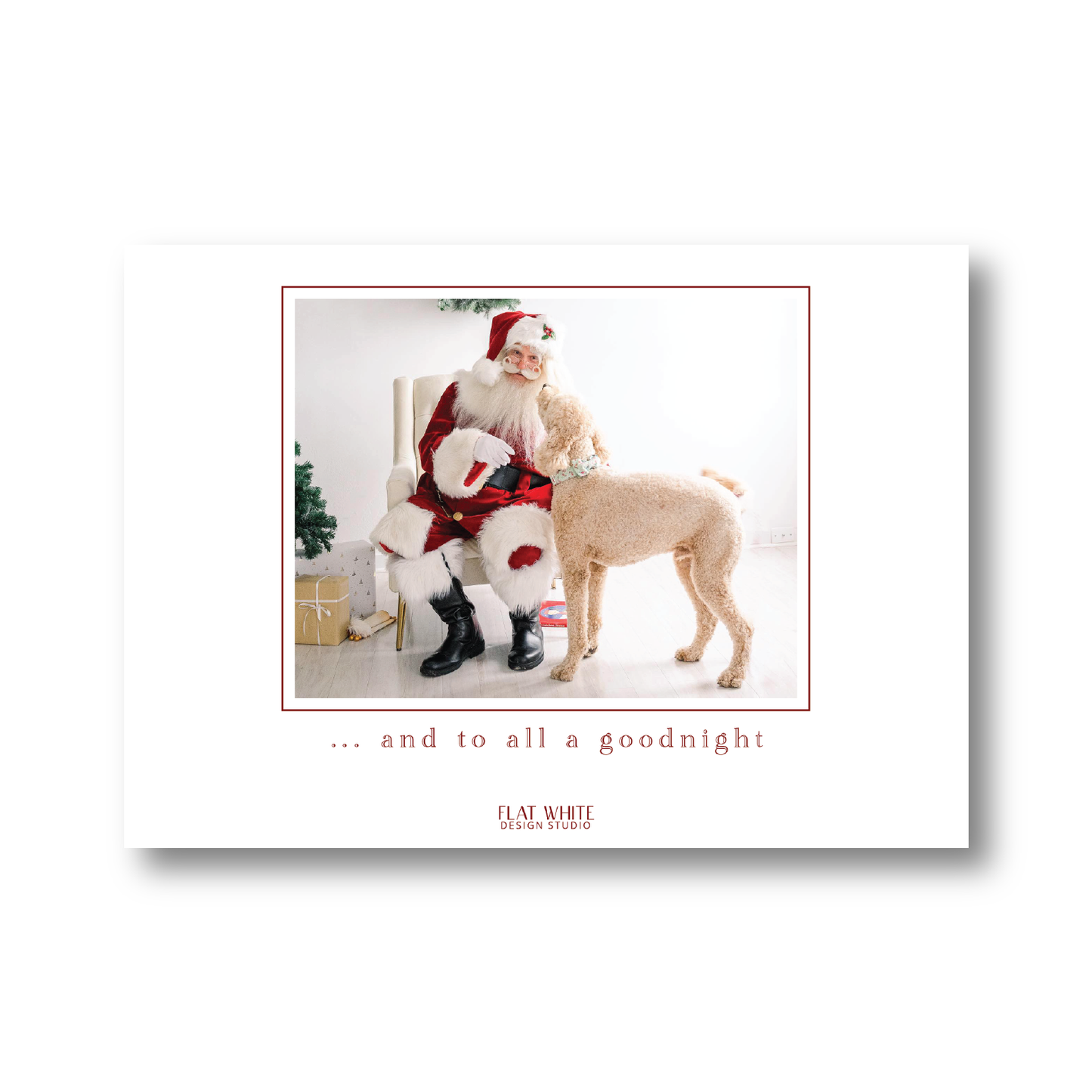 Santa Sleigh Ride Landscape Crest