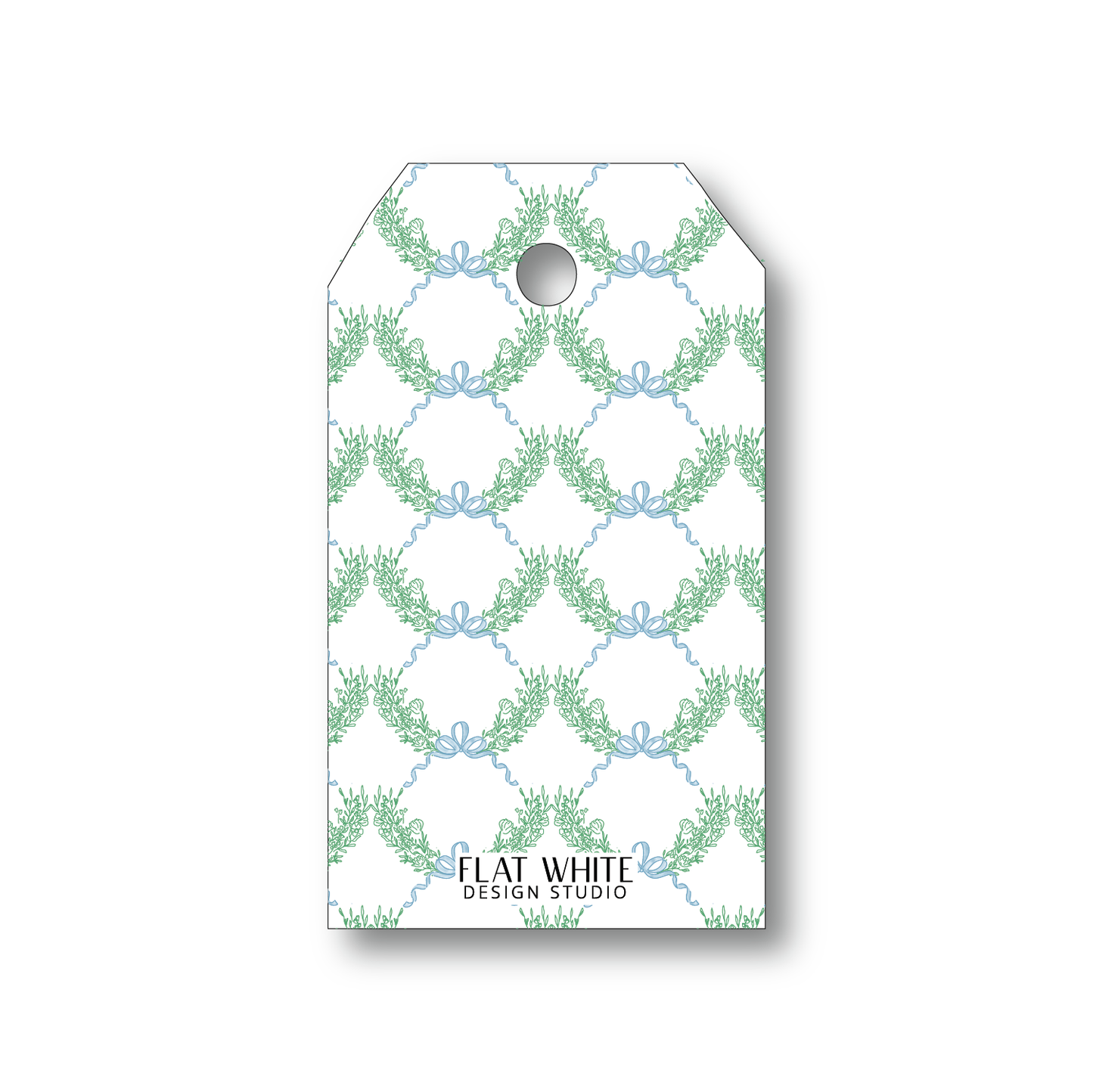 Winter Green Holiday Gift Tag