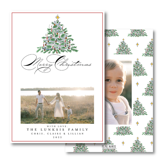 O Christmas Tree Top Crest Portrait