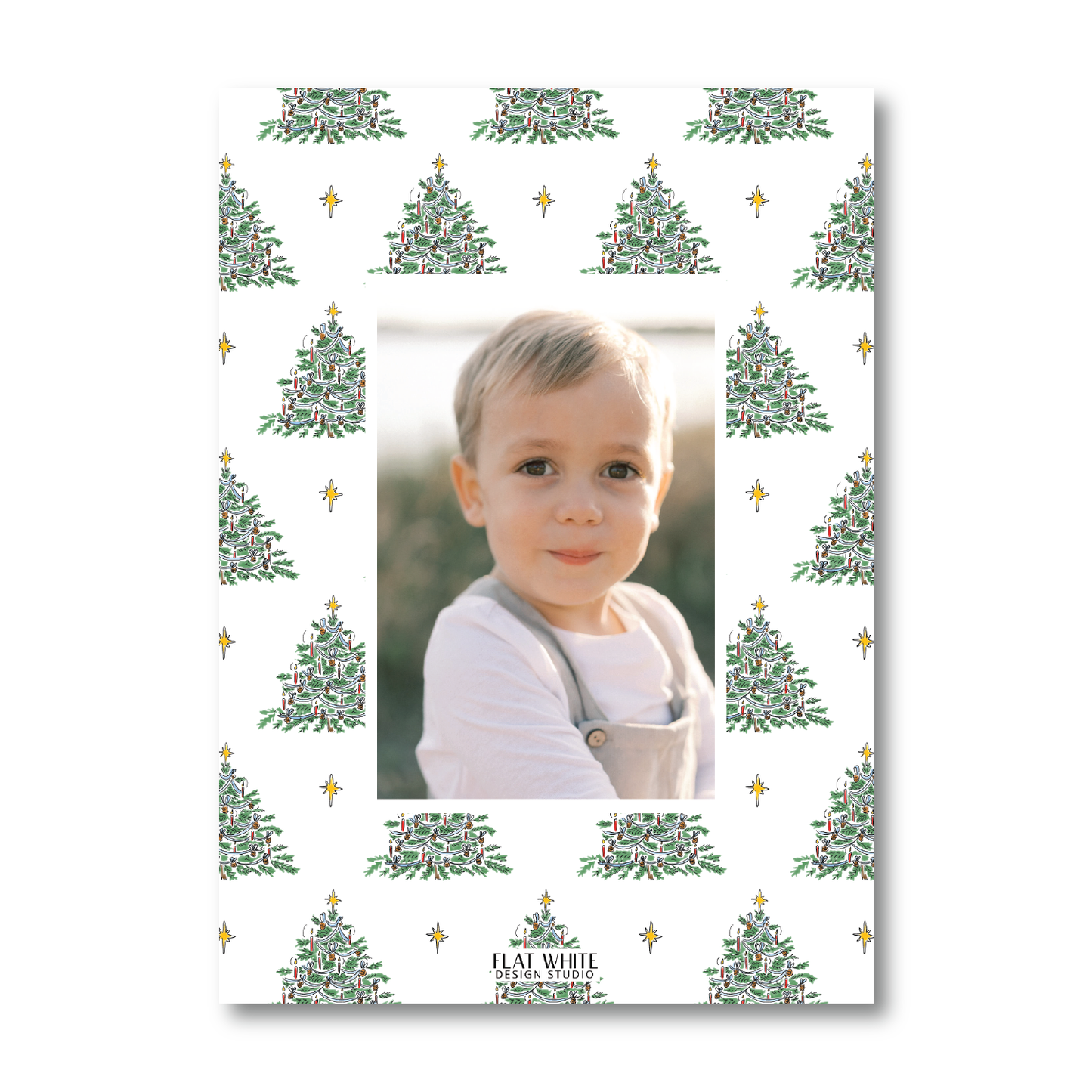 O Christmas Tree Top Crest Portrait