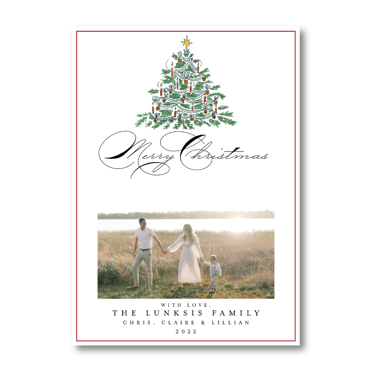 O Christmas Tree Top Crest Portrait