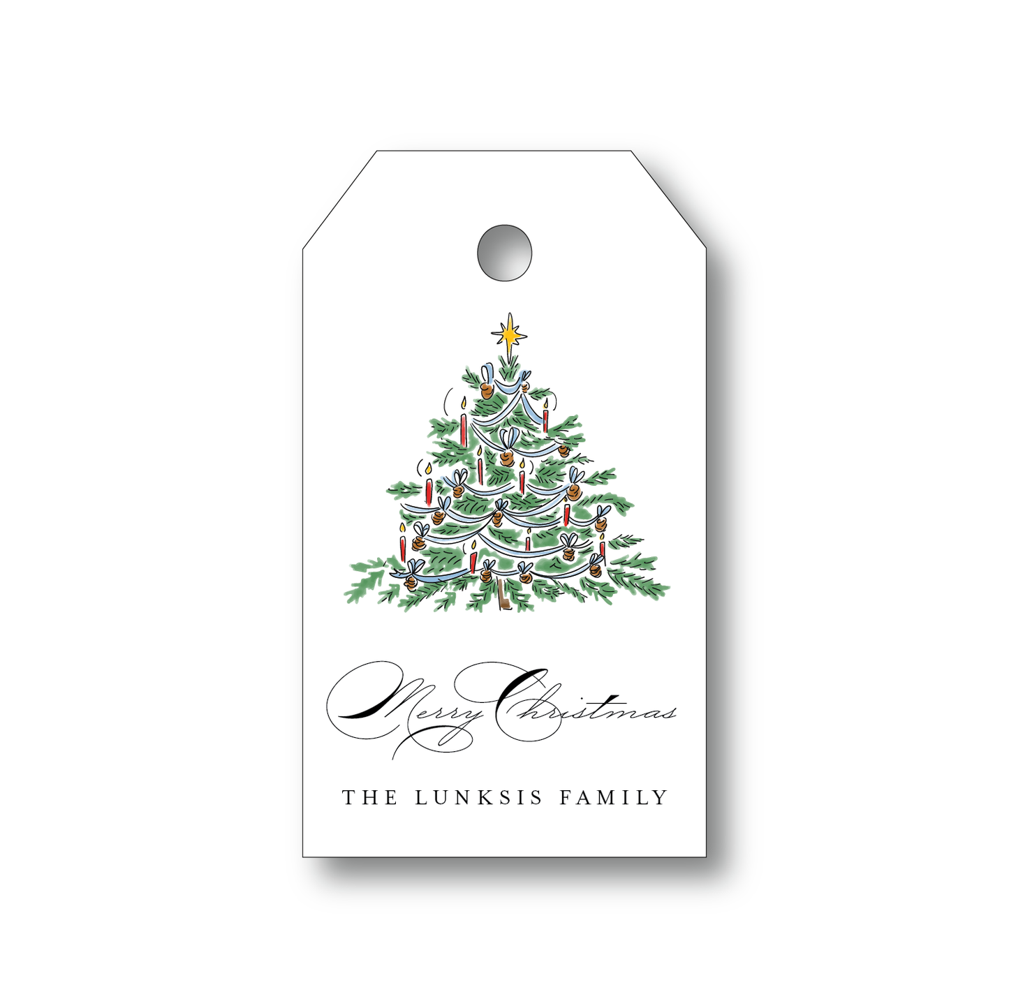 Frasier Fir Holiday Gift Tag