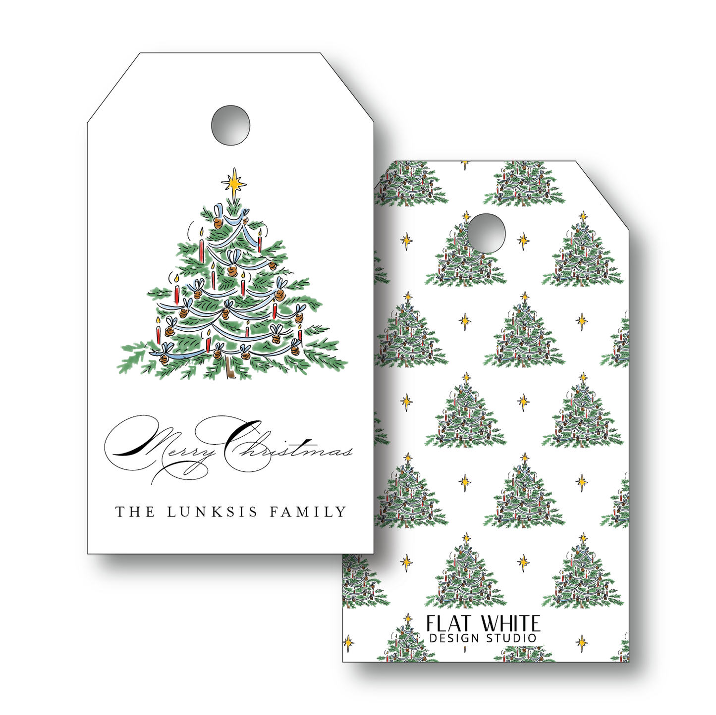 Frasier Fir Holiday Gift Tag