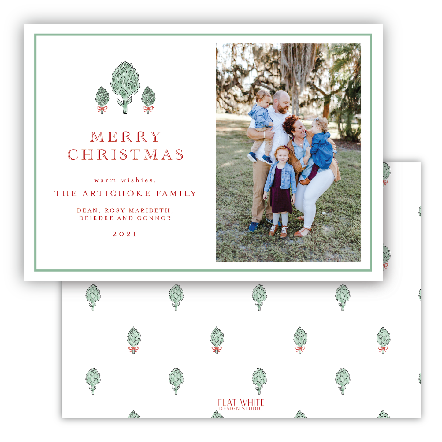 Artichoke Christmas Tree Crest Landscape