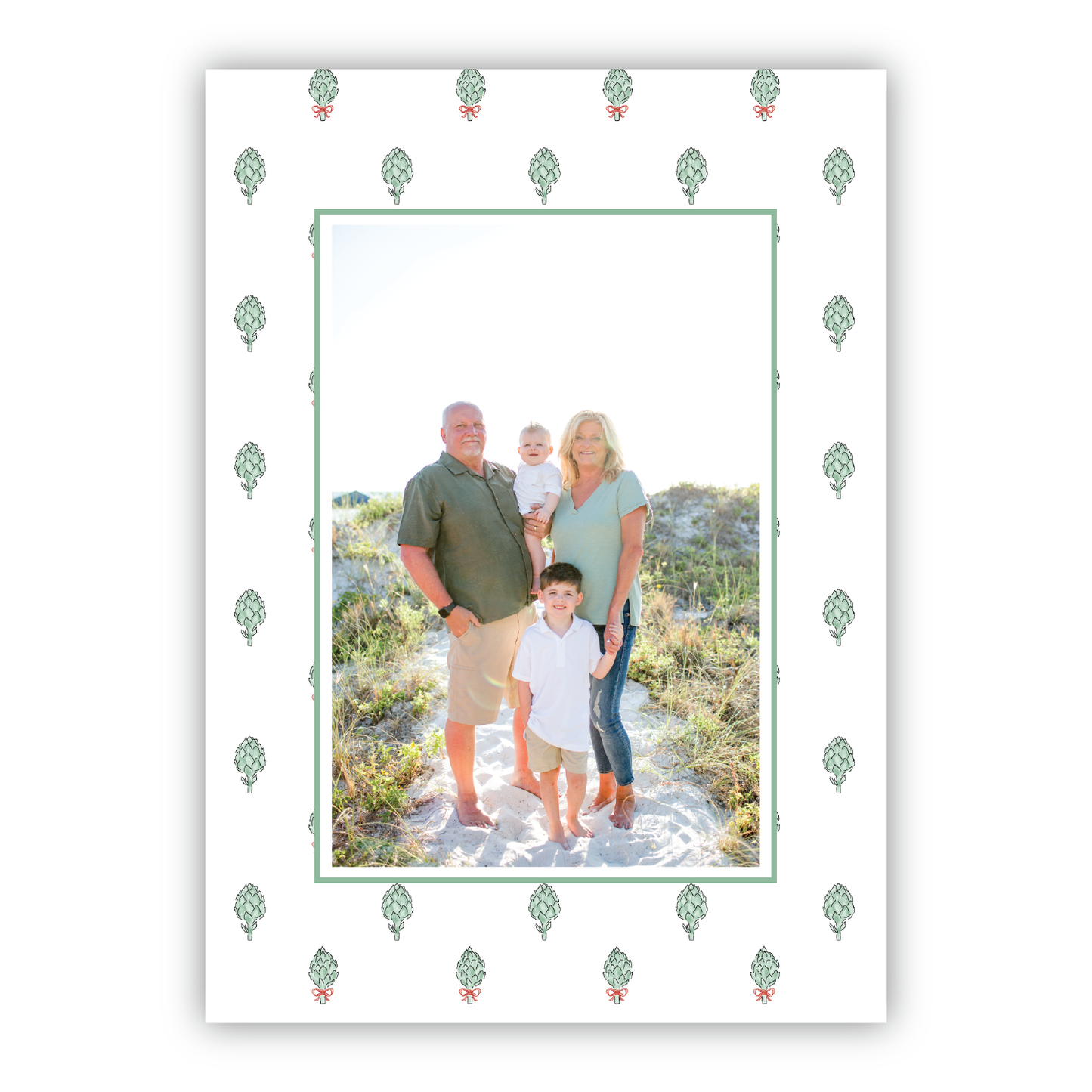 Artichoke Holiday Tree Pattern Portrait