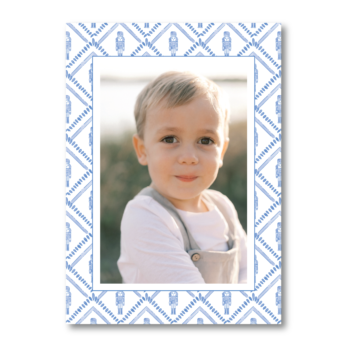 Holiday Nutcracker Pattern Portrait