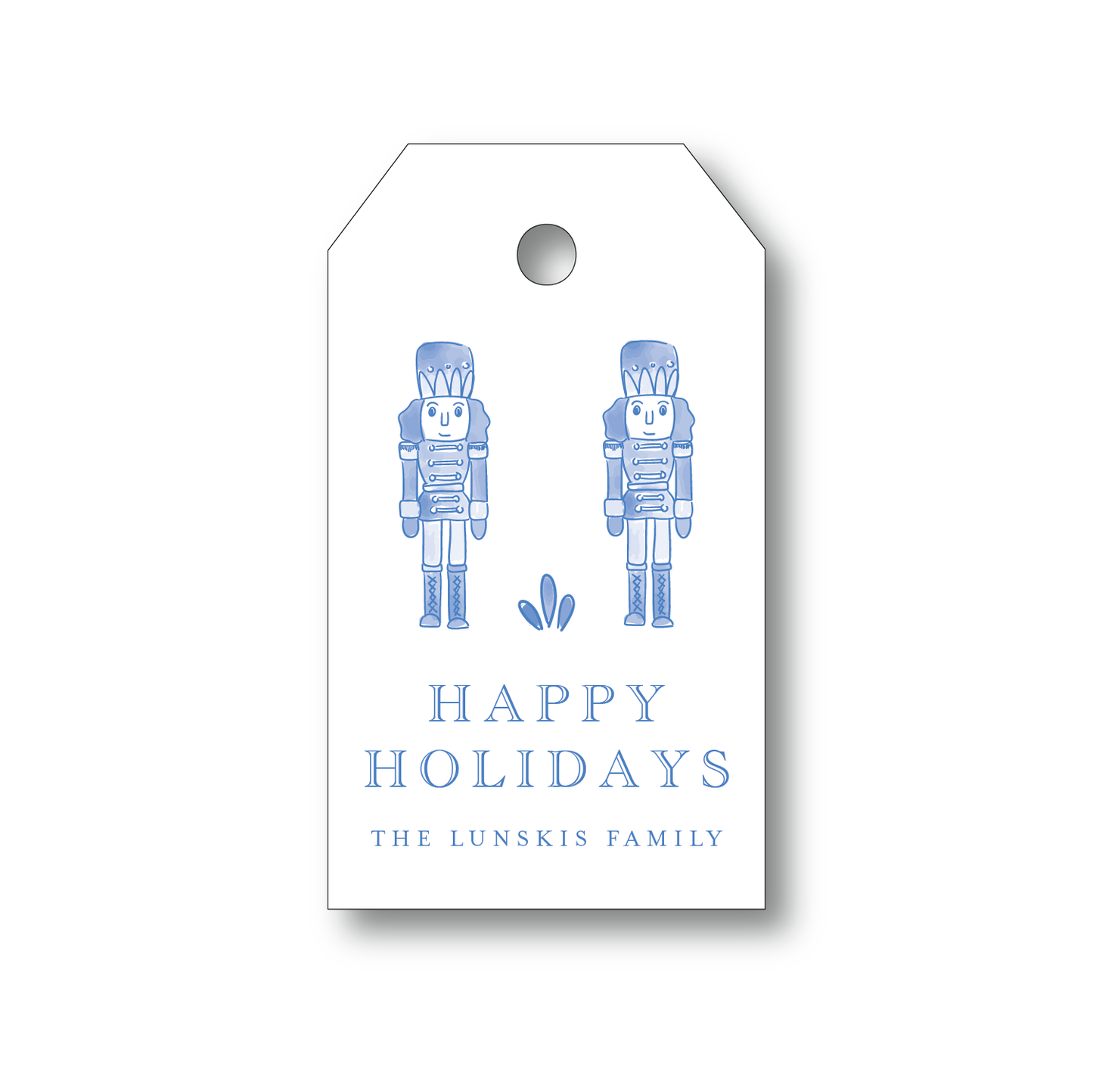 Nutcracker Holiday Gift Tag