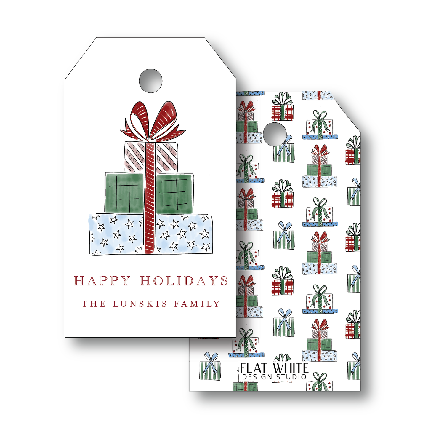 Holly Jolly  Gift Tag