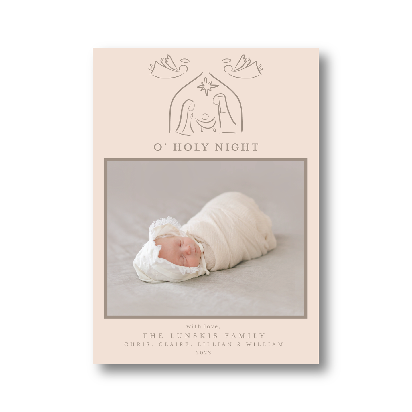O' Holy Night Portrait Crest