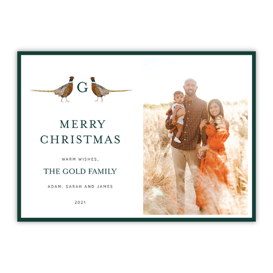 Pheasant Holiday Hunt Crest Landscape