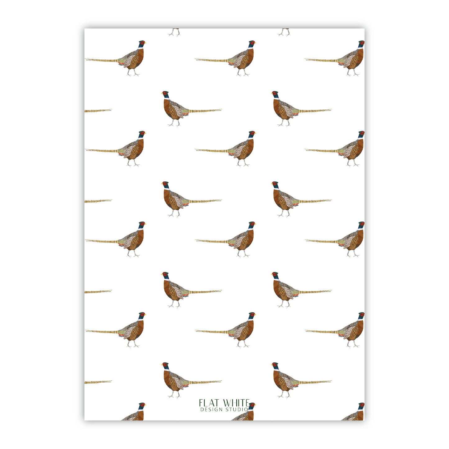 Pheasant Holiday Hunt Crest Portrait