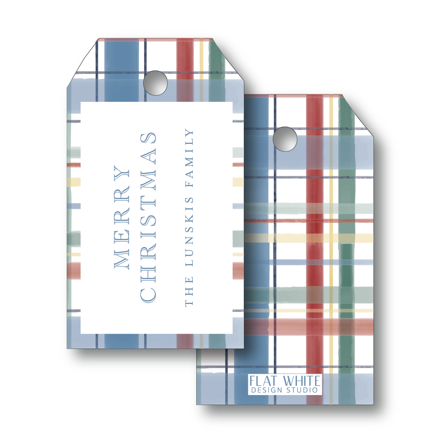 Christmas Tartan Gift Tag