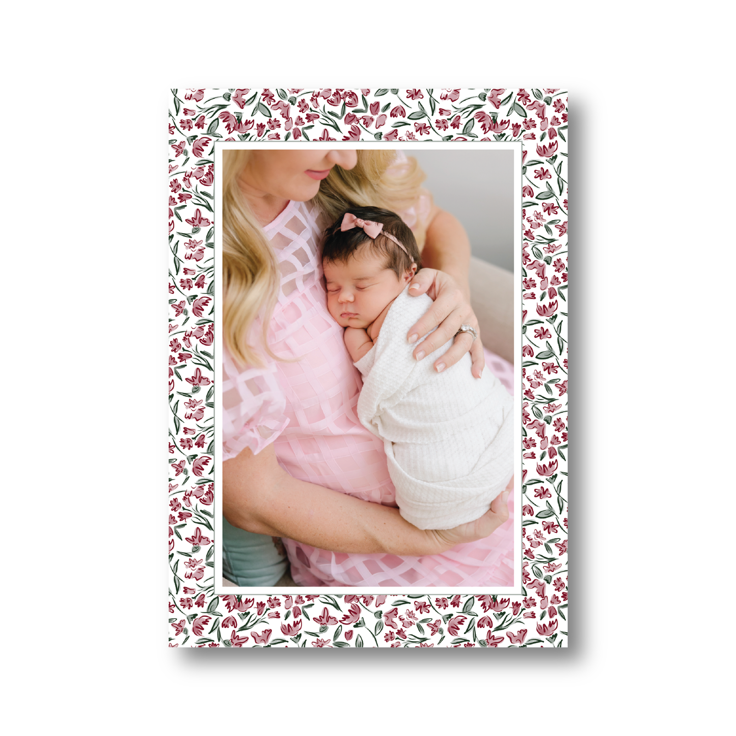 Christmas Flower Garden Pattern Portrait