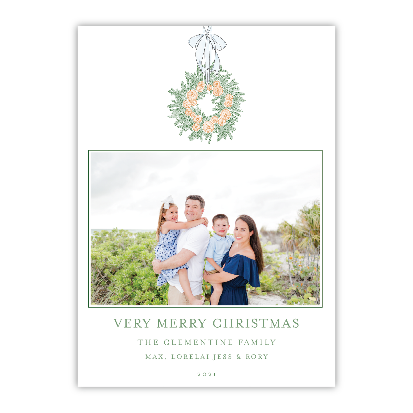 Citrus Christmas Crest Portrait
