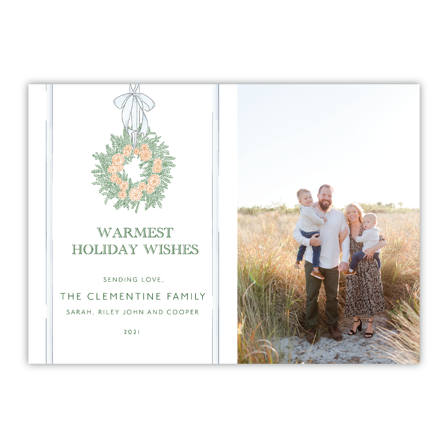 Citrus Christmas Crest Landscape