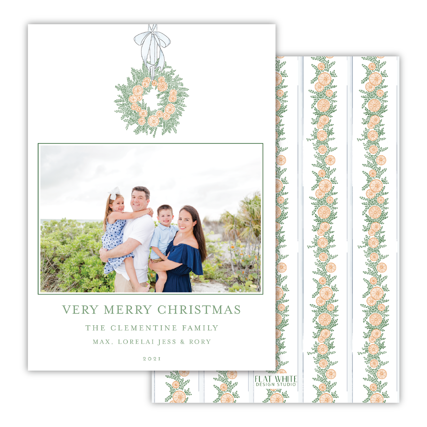 Citrus Christmas Crest Portrait
