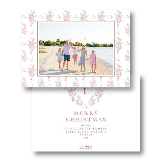 Christmas Coral Pattern Landscape