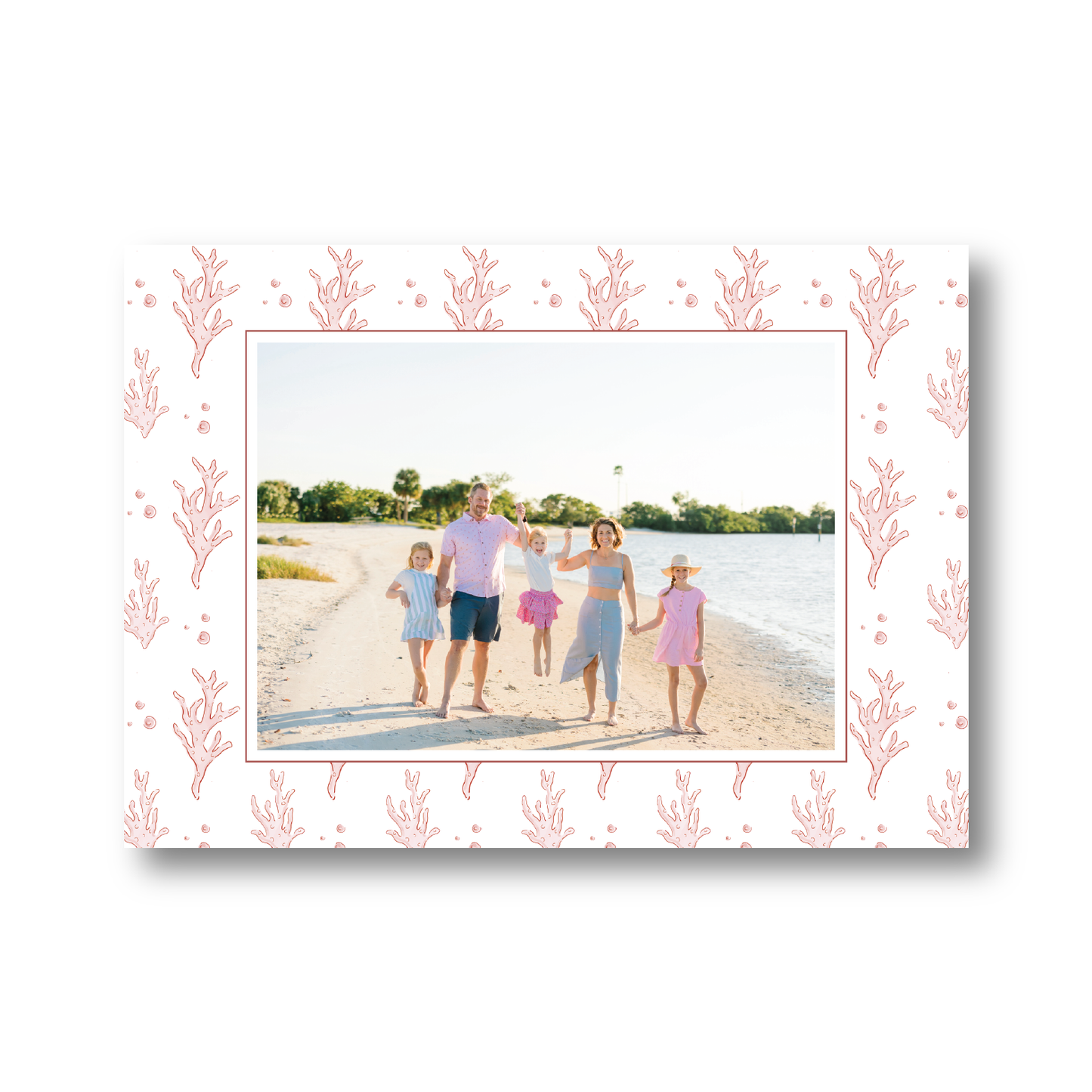 Christmas Coral Pattern Landscape
