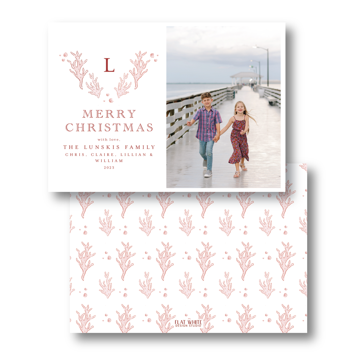 Christmas Coral Landscape Crest