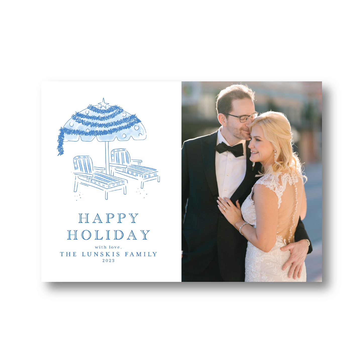 Happy Holiday Parasol Crest Landscape
