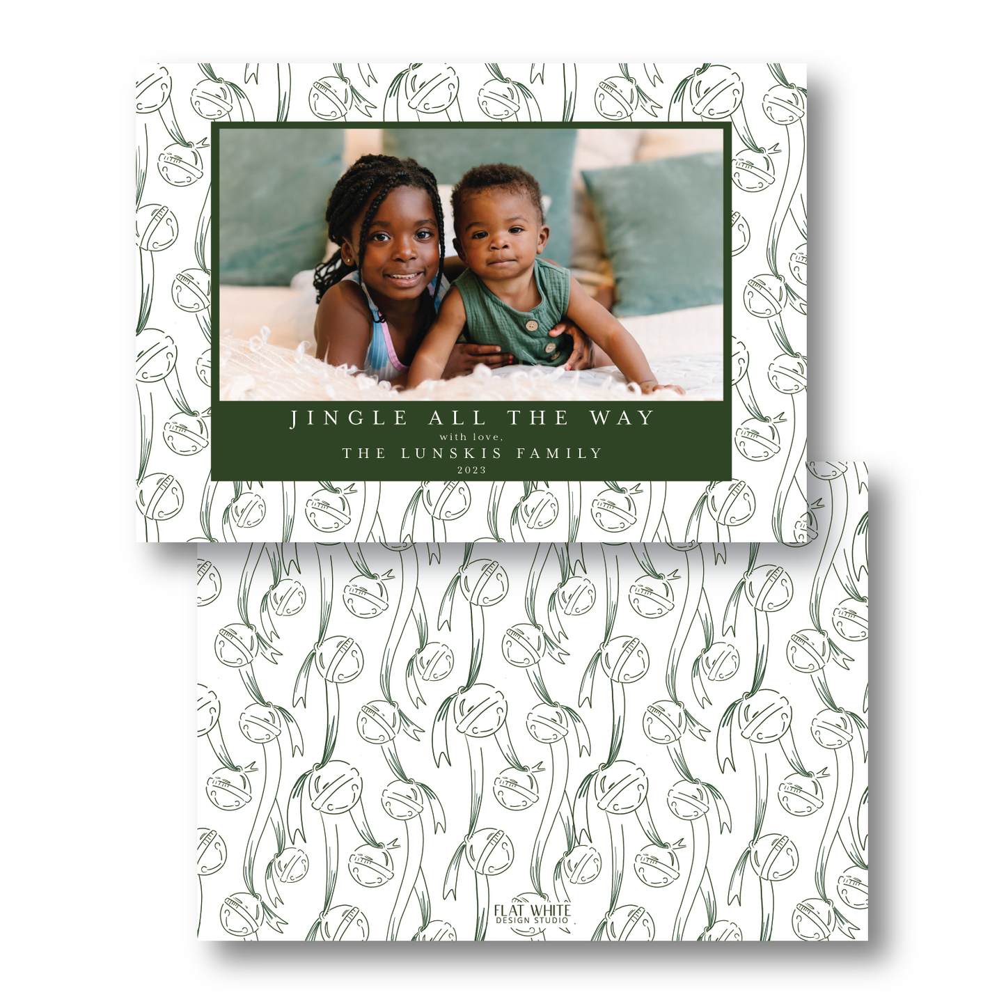 Jingle Bells Pattern Landscape Crest