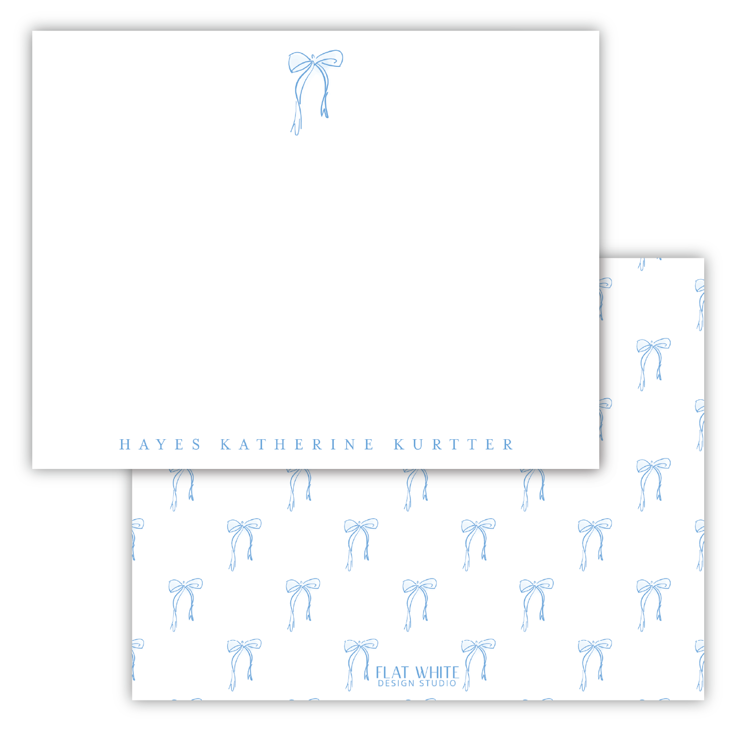 Little Blue Bow Hayes Stationery