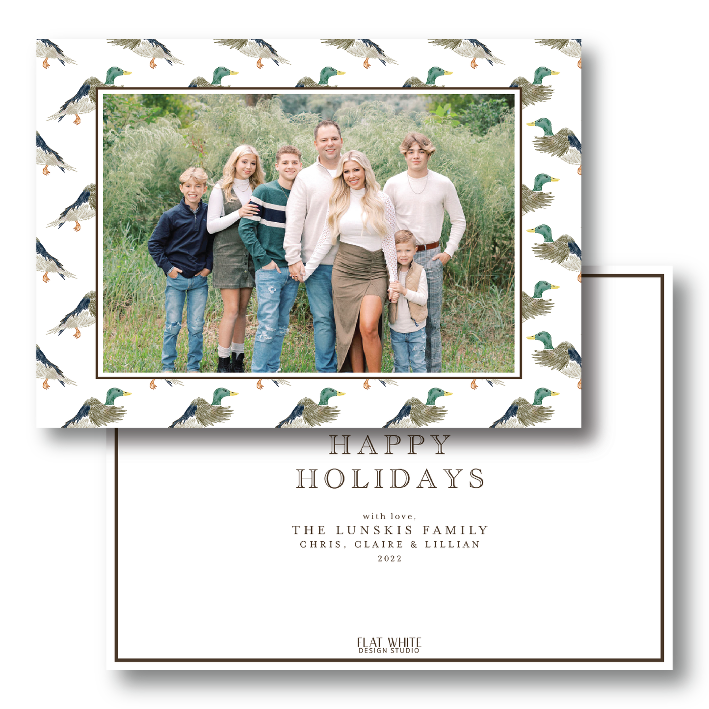 Mallard Holiday Ball Pattern Landscape