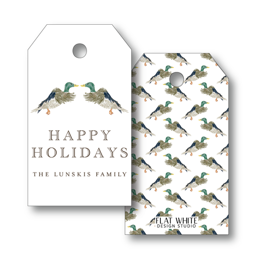 Mallard Holiday Gift Tag