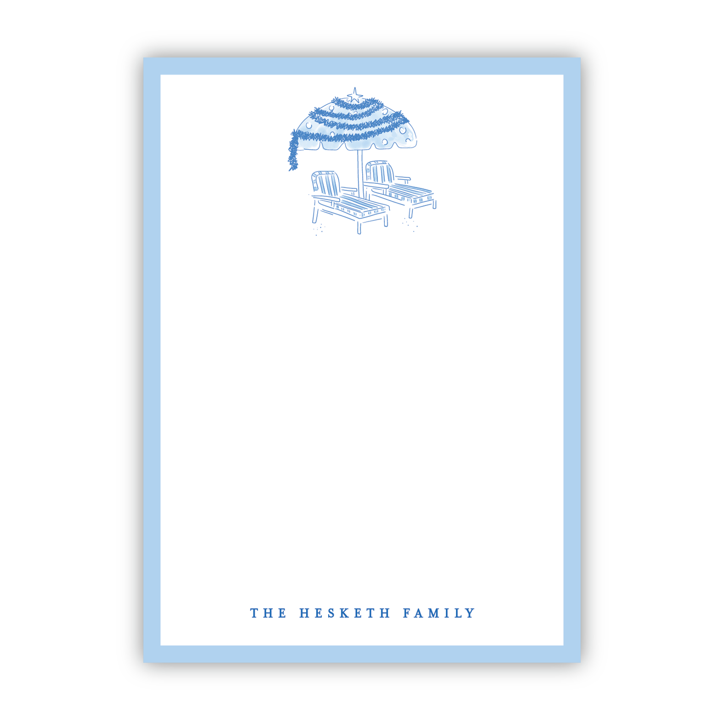 Beach Club Holiday Notepad
