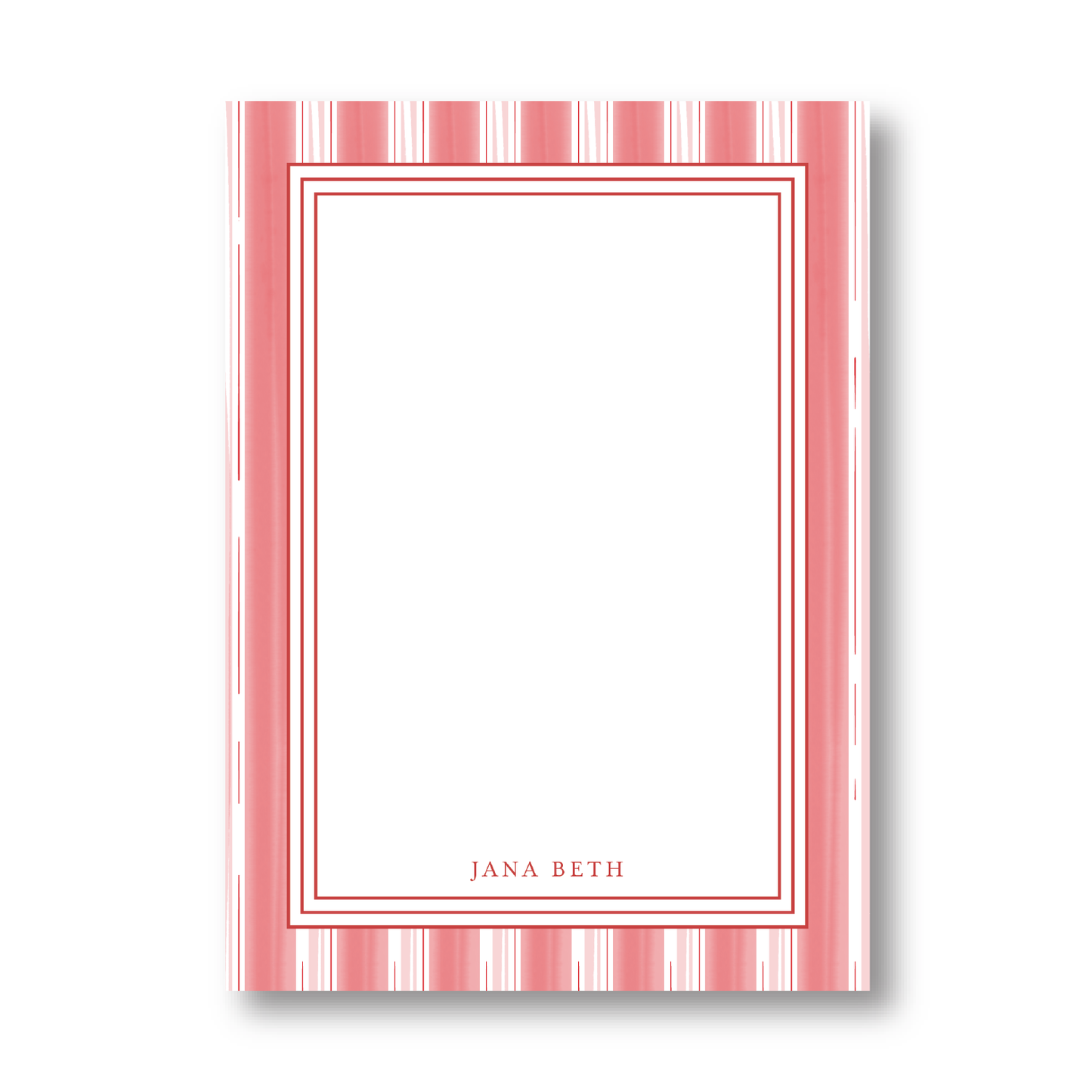 Red Stripes Notepad