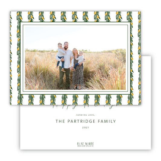 Partridge Pear Garland Landscape