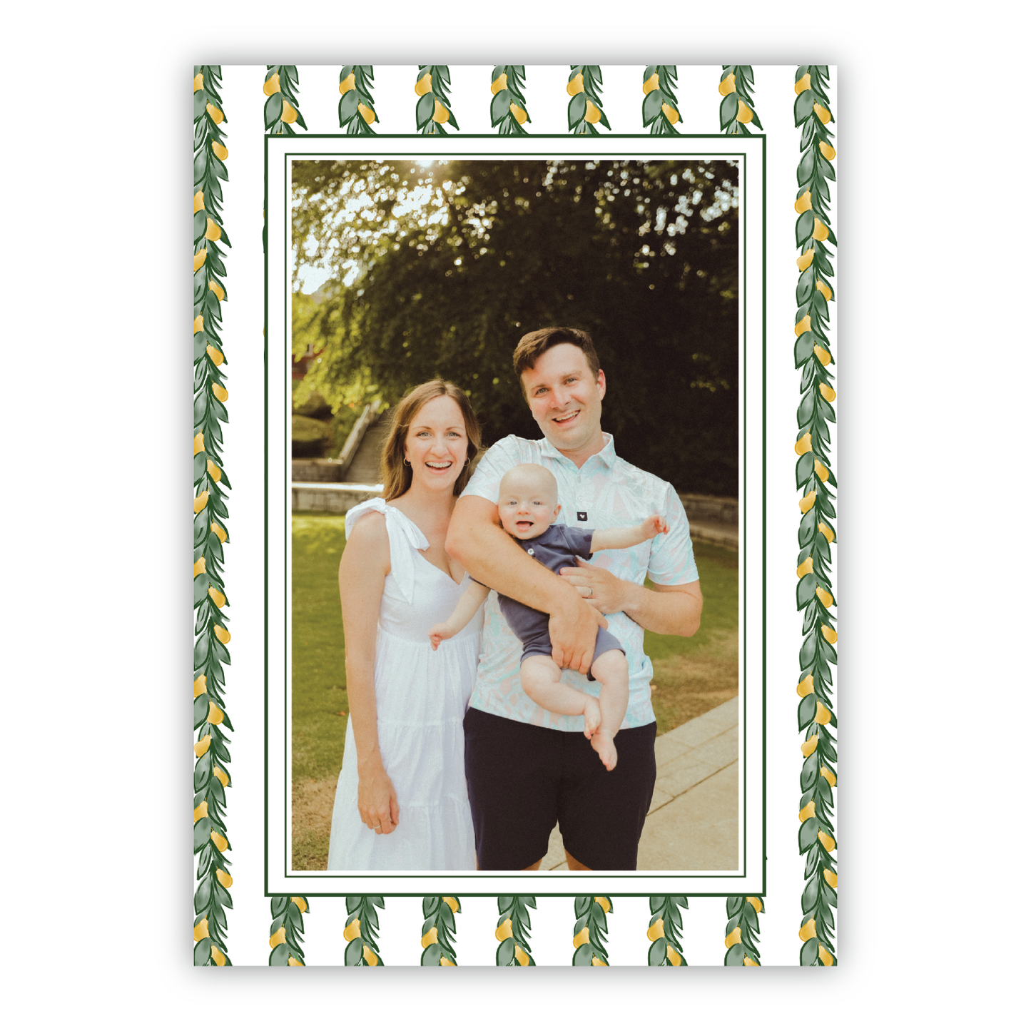 Partridge Pear Garland Portrait