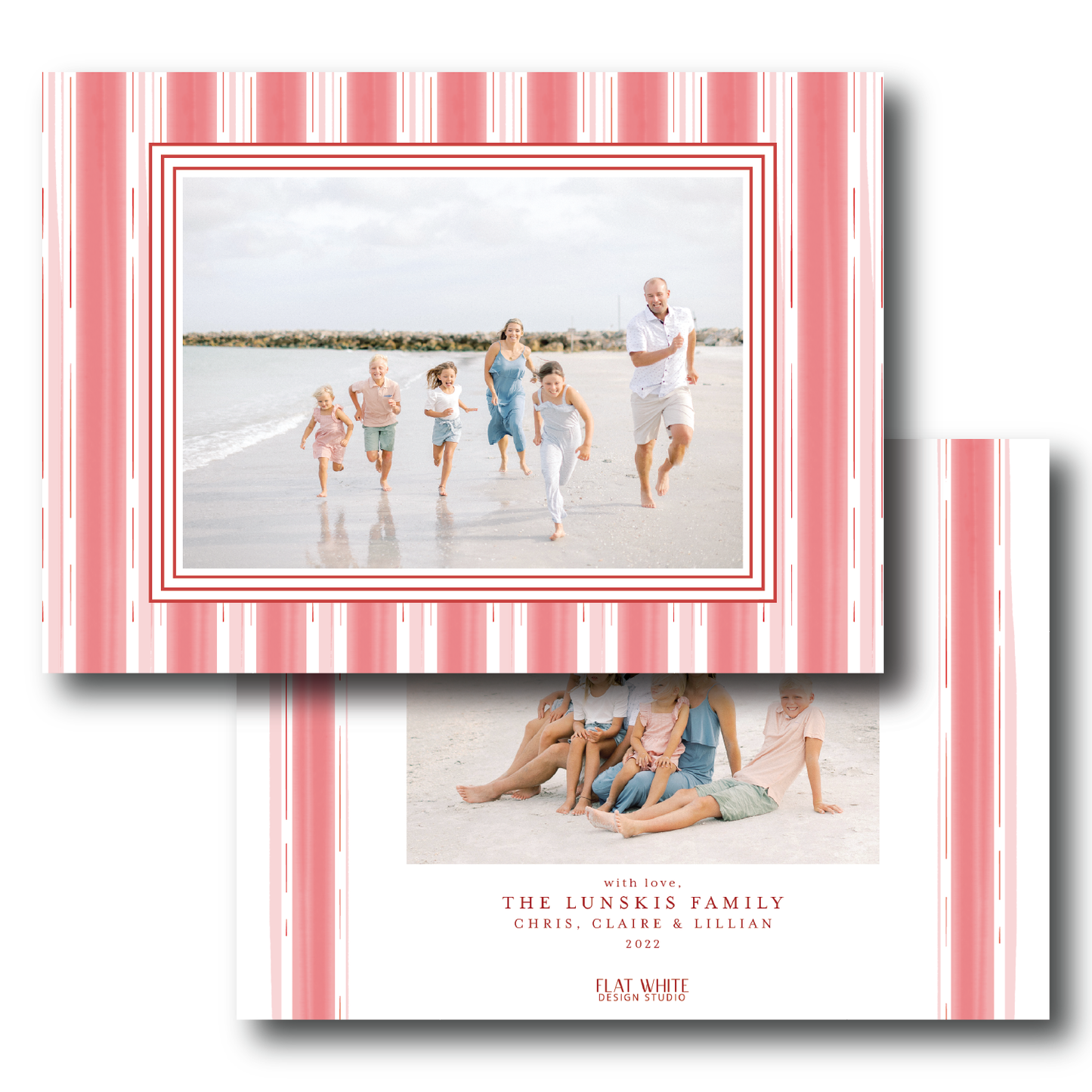 Red Candy Cane Pattern Landscape