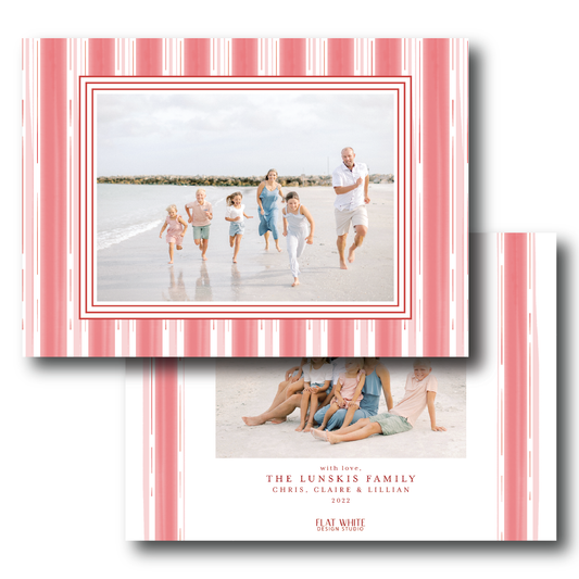 Red Candy Cane Pattern Landscape