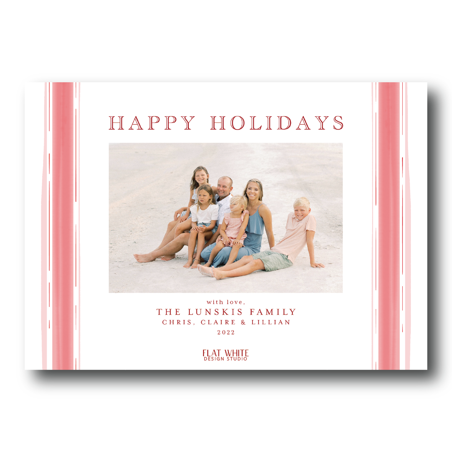 Red Candy Cane Pattern Landscape