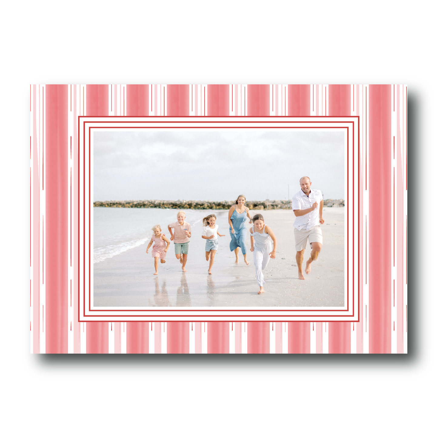 Red Candy Cane Pattern Landscape