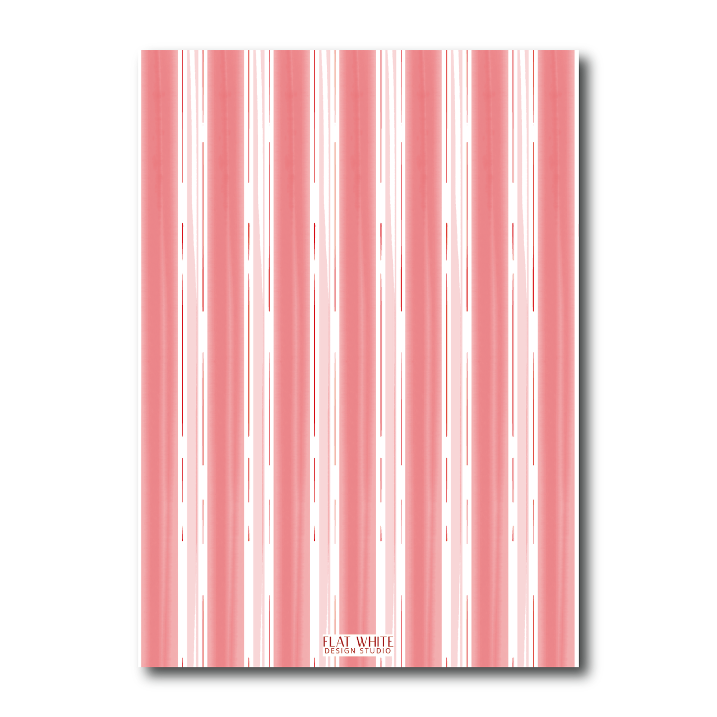Red Candy Cane Crest Portrait