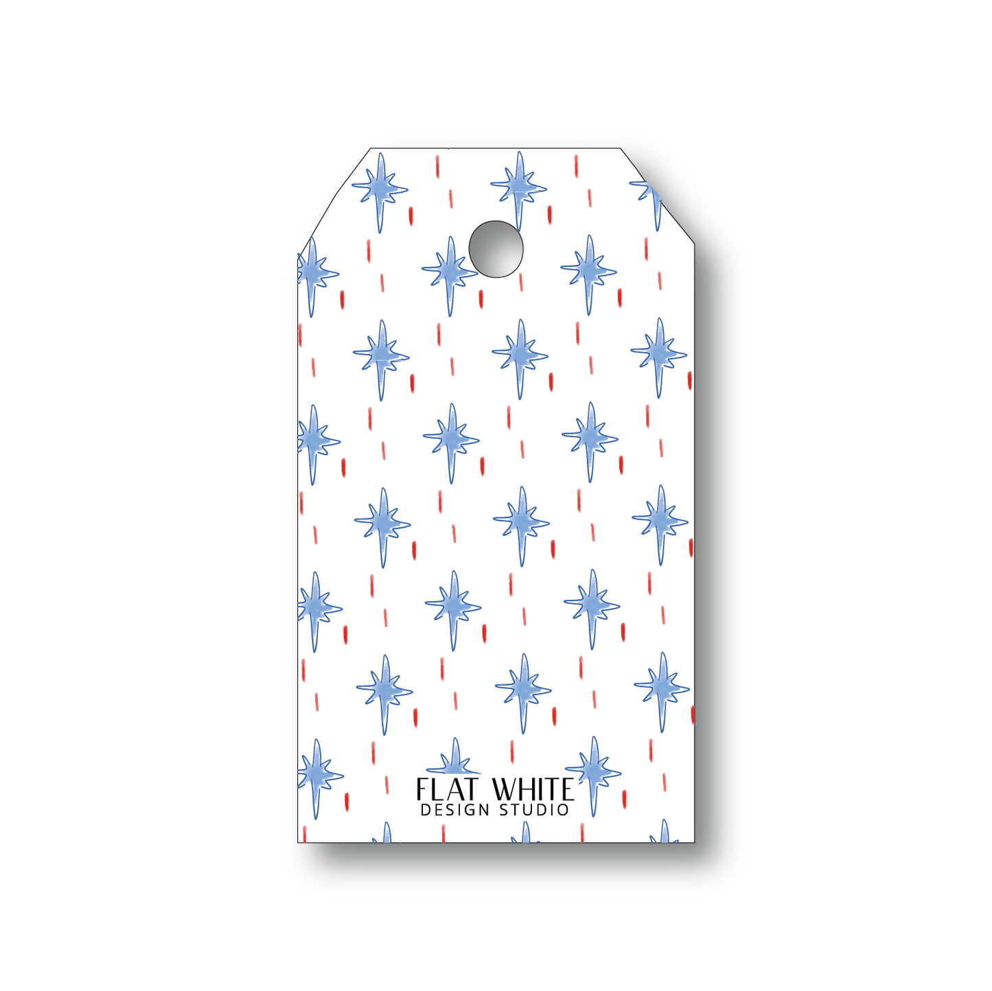 Starry Night Holiday Gift Tag