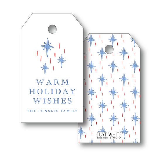 Starry Night Holiday Gift Tag